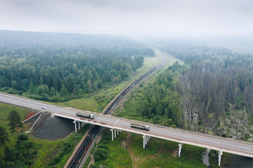Crossing of Highway R-255 