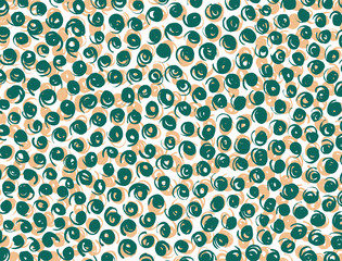 Abstract illustration for creative design of wallpapers, cards, posters, invitations, websites. Colorful dots and circles brush strokes.