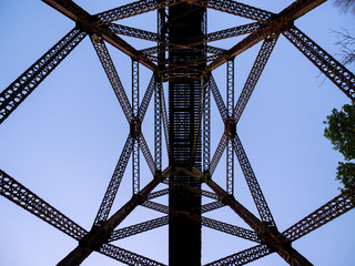 point de vue symétrique sous un pont