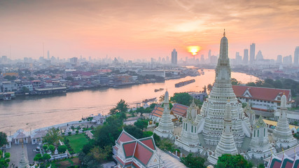 High angle view Bangkok Thailand - obrazy, fototapety, plakaty
