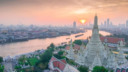 Fotobehang High angle view Bangkok Thailand © nukul2533