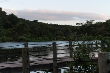 高原の池