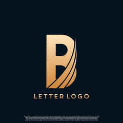 Initial Letter Logo Golden Gold X Letter with Modern Swoosh vector Illustration.