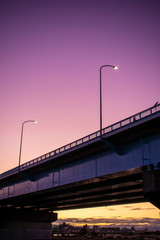 夕焼けの橋