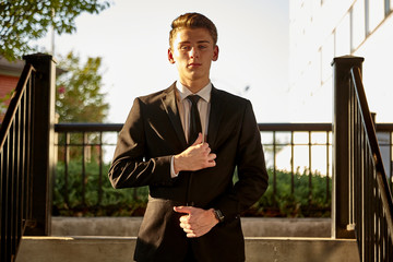 portrait of a businessman with arms crossed