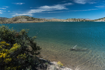 View of Bill Evans Lake near Silver City, New Mexico.