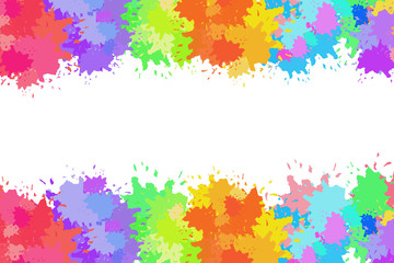 Abstract colorful watercolor for background.