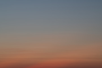 Sky gradient from blue to orange sunset