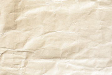 Crumpled brown paper background texture