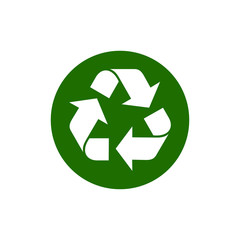 Recycle icon vector isolated symbol illustration
