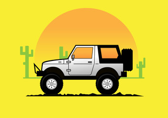 offroad on vector