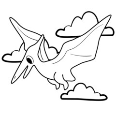 dinosaurio volador Pterodáctilo © cheo