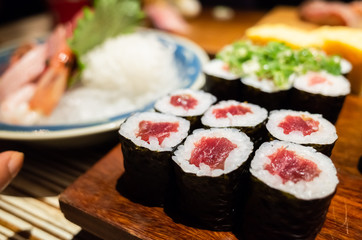 delicious japanese sushi