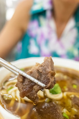 hot braised beef noodle soup