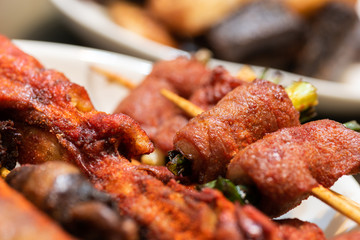 Taiwanese snacks of bbq