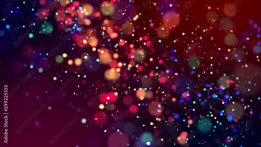 Canvas Prints glitter magic multicolor particles fly and glow in viscous liquid with amazing shining bokeh for fan