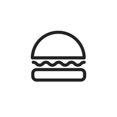 Isolated hamburger icon vector design