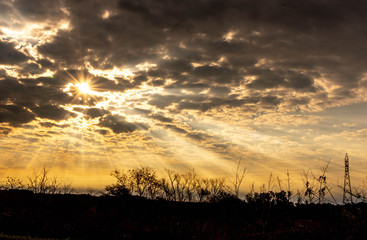 The sunset and its orange colors 01