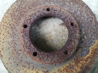 Brake disc rusting