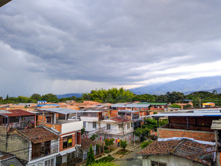 Obraz premium Neighbor of Colombia with beautiful sky