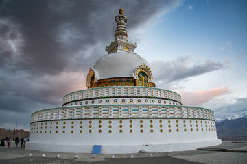 Shanti Stupa is a Buddhist white-domed stupa in Leh city, Leh, Ladakh, India