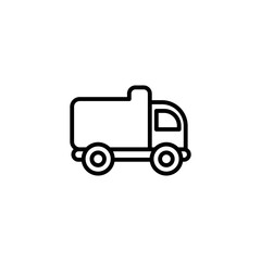 Isolated construction truck icon line vector design