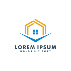 Fototapeta premium Home logo designs, House icon logotype vector illustration