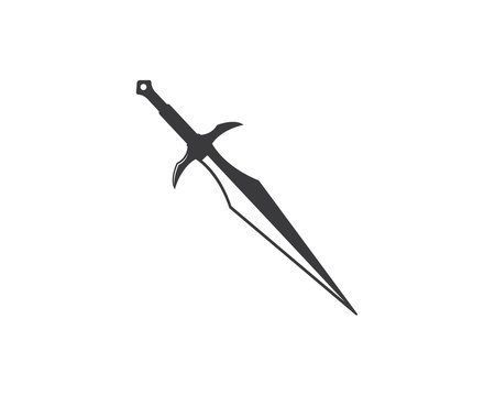 sword logo icon vector illustration design