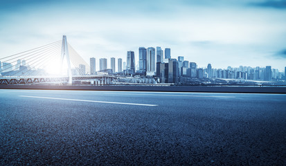 Modern architectural landscape and urban skyline..