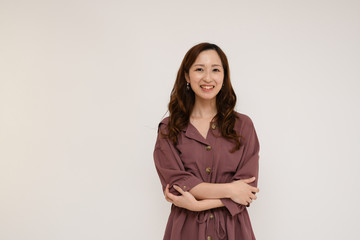 笑顔の日本人女性