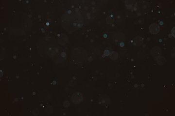 Obraz premium Abstract black blur bokeh circles