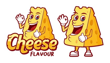 delicious cheese flavour, with funny character cartoon, for the taste information elements of various processed food products