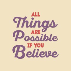 Lettering typography poster motivational quotes