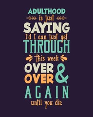 Naklejka premium Lettering typography poster motivational quotes