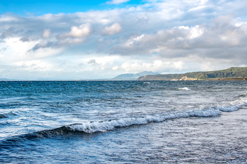 Lake Taupo, New Zeland during the sunset time