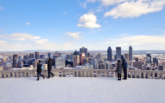 View Of Downtown Montreal, Canada (Winter) 