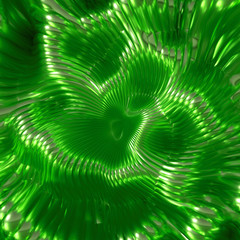 Luxury golden metal background with lines. 3d illustration, 3d rendering.