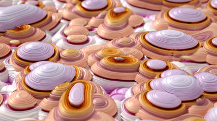 Soft, nice abstract background in bright colors. 3d illustration, 3d rendering.