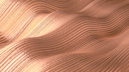 Luxury elegant metal gold background. 3d illustration, 3d rendering.