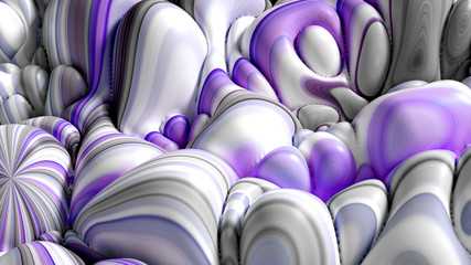 Fototapeta premium Soft, nice abstract background in bright colors. 3d illustration, 3d rendering.