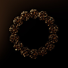 Elegant autumn background. 3d illustration, 3d rendering.