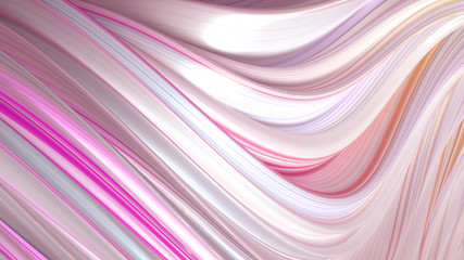 Elegant colored background with lines. 3d illustration, 3d rendering.