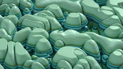 Obraz premium Soft, nice abstract background in bright colors. 3d illustration, 3d rendering.
