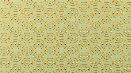 Interior pattern, architectural background. 3d illustration, 3d rendering.