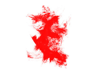 Abstract red watercolor splash background