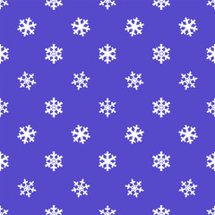 Christmas snowflakes seamless pattern with rythmic motif