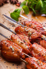 Spicy roasted chicken wings, Chinese barbecue