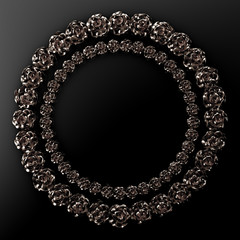 Elegant autumn background. 3d illustration, 3d rendering.