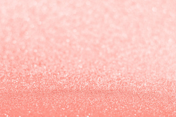 Glitter coral color. Brilliant background