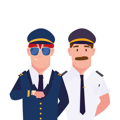 Isolated drivers persons vector design